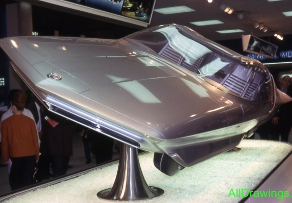 Pontiac Firebird IV (XP-790, SO91331) (1964) (Pontiac Faerberd IV (HP-790, SO91331) (1964)) - car drawings (figures)